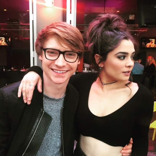 Celesta DeAstis as seen in a picture along with Calum Worthy in April 2019