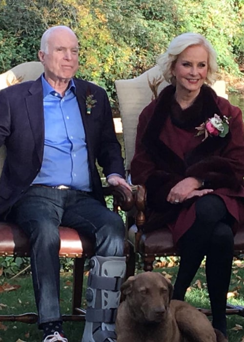 Cindy McCain and John McCain, as seen in November 2017