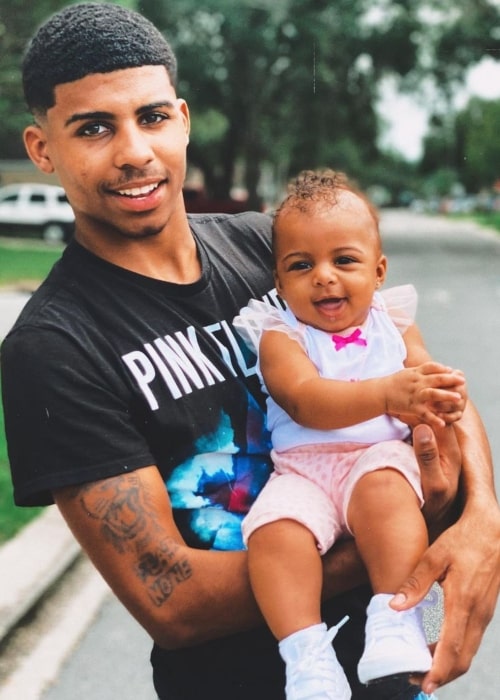 Damaury Mikula as seen in a picture with his daughter Bella in August 2020