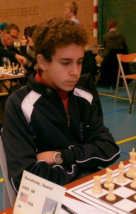 Daniel Naroditsky in December 2012 playing at the Groningen Chess Festival in the Netherlands