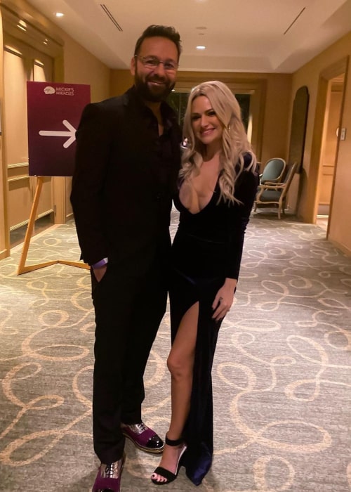 Daniel Negreanu and Amanda Leatherman, as seen in November 2019