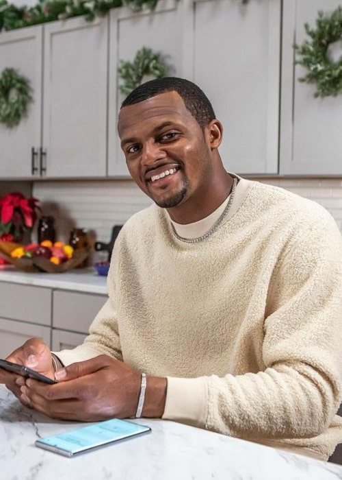 Deshaun Watson as seen in an Instagram Post in December 2020