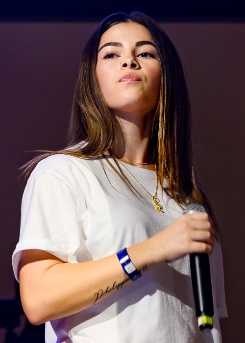 Destiny Rogers as seen while performing live at the ACURAxGENIUS event at Mack Sennett Studios in September 2019