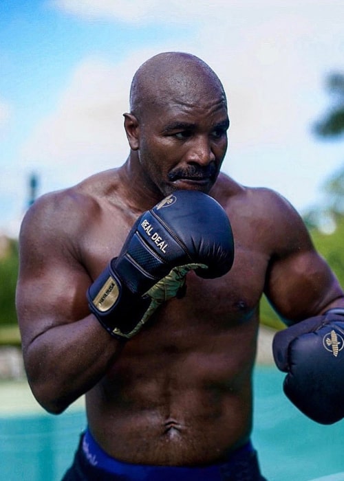 Evander Holyfield as seen in an Instagram Post in January 2021