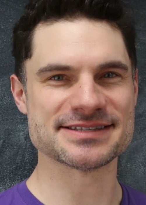 Flula Borg as seen while appearing in the Vlogbrothers video '47 YouTubers Laugh Without Smiling' in April 2016