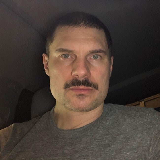 Flula Borg as seen while taking a selfie in July 2020