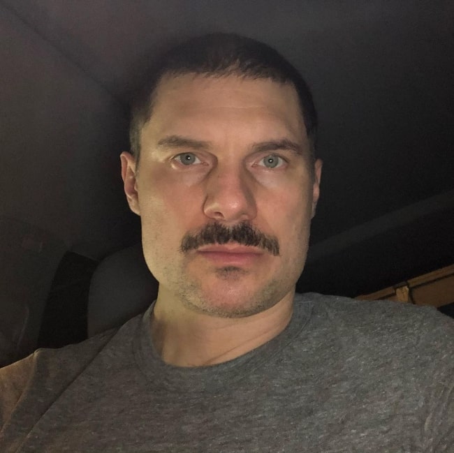 Flula Borg as seen while taking a selfie in July 2020