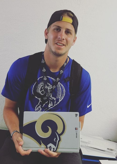 Jared Goff as seen in an Instagram Post in August 2016