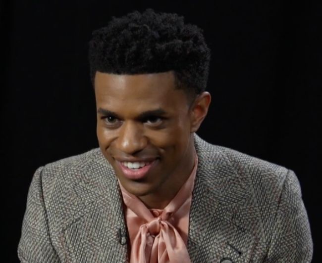 Jeremy Pope as seen during his interview with The Tony Awards in 2019