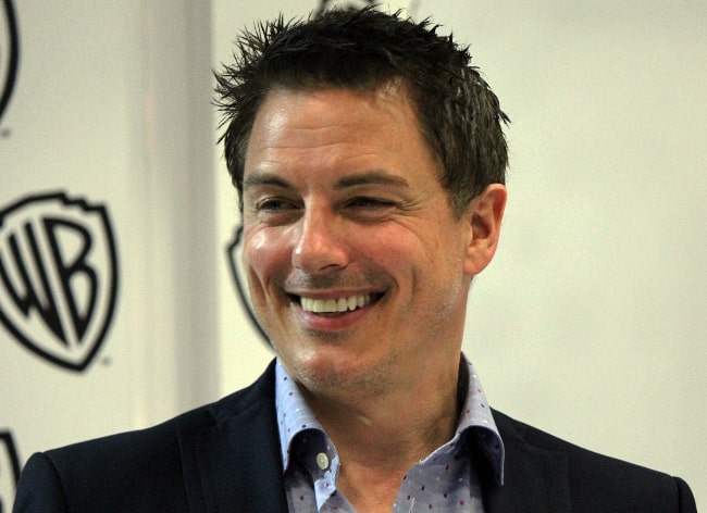 John Barrowman pictured while meeting with 'Arrow' fans at the 2014 Comic-Con convention in San Diego, California