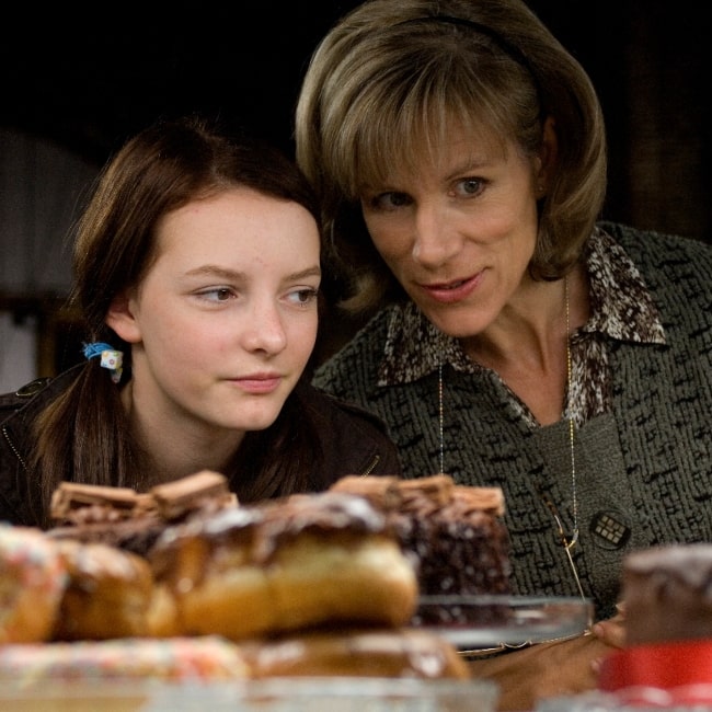 Juliet Stevenson as seen in a picture that was taken with Dakota Blue Richards in Dustbin Baby in the past