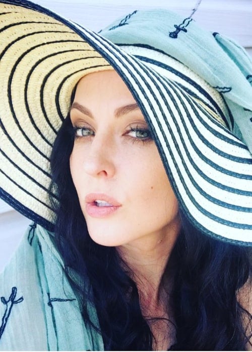 Katharine Isabelle as seen in an Instagram Post in August 2018
