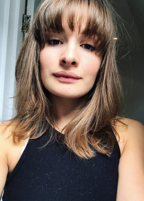Kristen Spours as seen in a selfie that was taken in August 2017