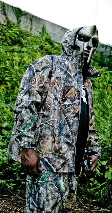 MF Doom as seen in a promotional photograph for his concert at The Arches in Glasgow, Scotland