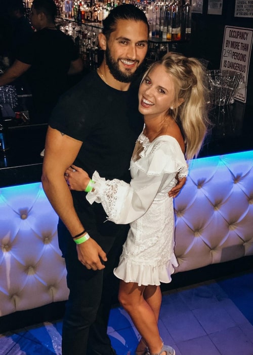 Nicole Franzel and Victor Arroyo, as seen in June 2020