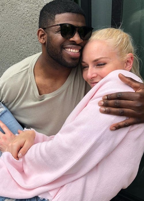 P. K. Subban and Lindsey Vonn, as seen in November 2020