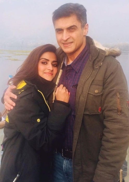 Pranutan Bahl with her father on Father’s Day in June 2020