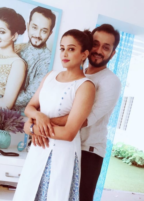 Priyamani and Mustafa Raj, as seen in July 2018