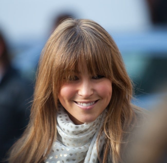 Rachel Stevens pictured with attending London Fashion Week in February 2010