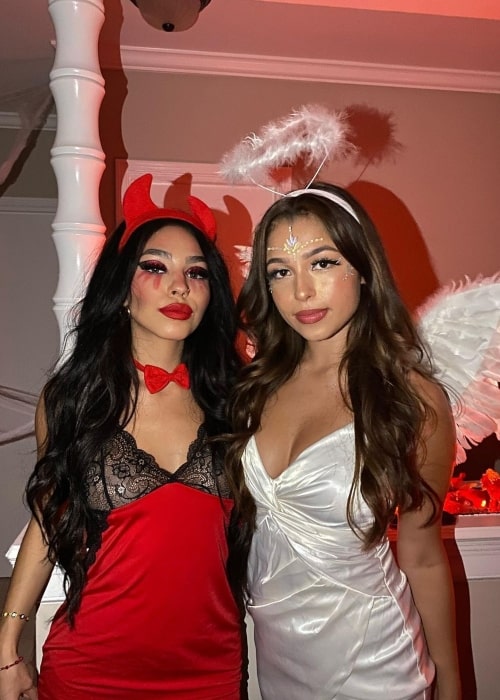 Samantha Partida as seen in a picture with Instagram star Destiny Marie in November 2020