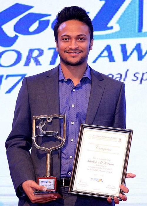 Shakib Al Hasan as seen in an Instagram Post in January 2018