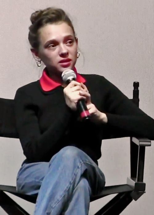 Shira Haas as seen speaking at the Israel Film Festival in 2018