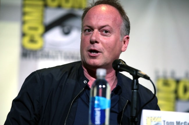 Tom McGrath as seen while speaking at the 2016 San Diego Comic Con International, for 'The Boss Baby', at the San Diego Convention Center in San Diego, California