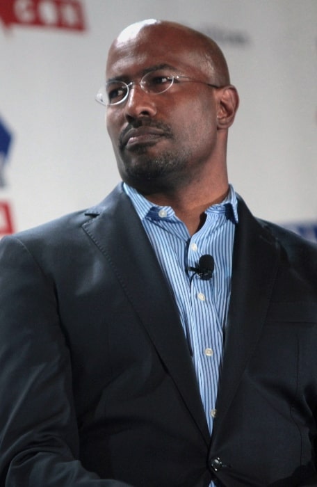 Van Jones pictured while speaking at Politicon in Pasadena, California in June 2016