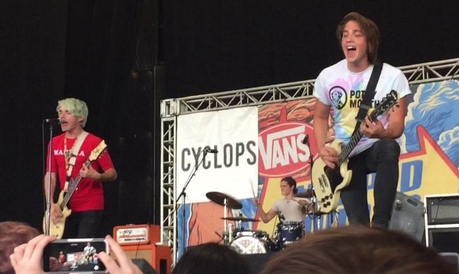 Waterparks as seen while performing in Hartford, CT at the XFINITY Theater on Warped Tour on July 10, 2016