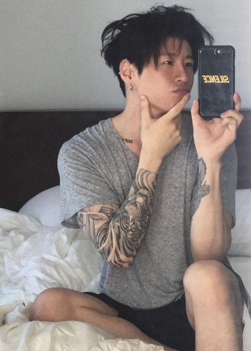 Zach Choi as seen in a selfie that was taken in Los Angeles, California in May 2020