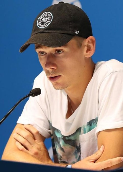 Alex de Minaur as seen in an Instagram Post in January 2020