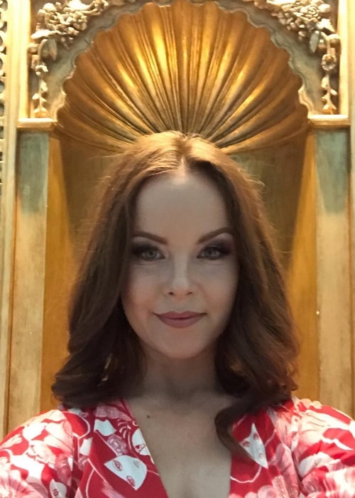 Aviva Baumann as seen while taking a selfie at Eldorado Hotel & Spa in February 2019