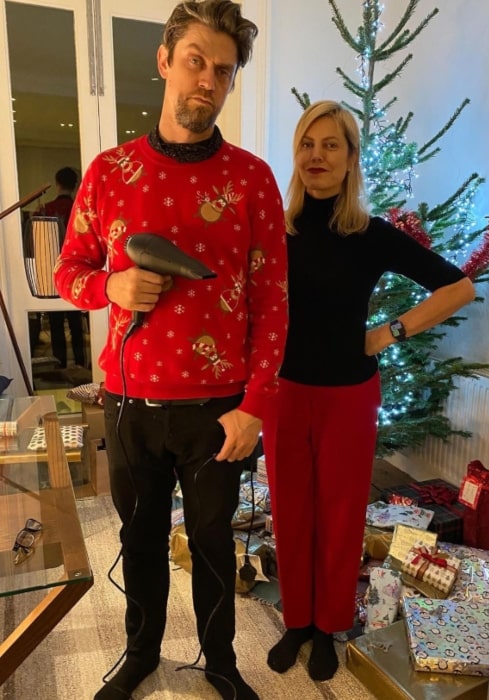 Barbara Muschietti having a lovely time with her brother in December 2020