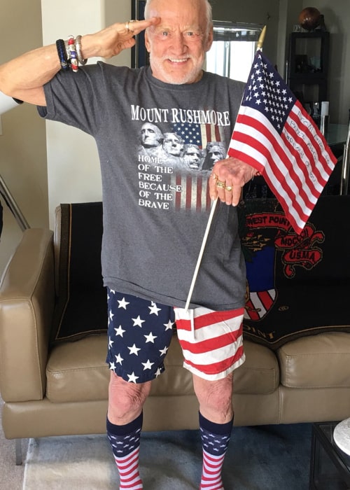 Buzz Aldrin as seen in an Instagram Post in July 2017