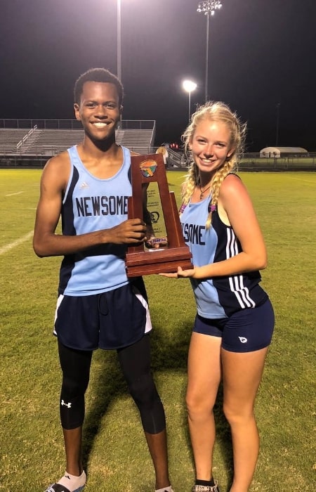 C.j112 and Carolyn Cable at Spoto High School in April 2018