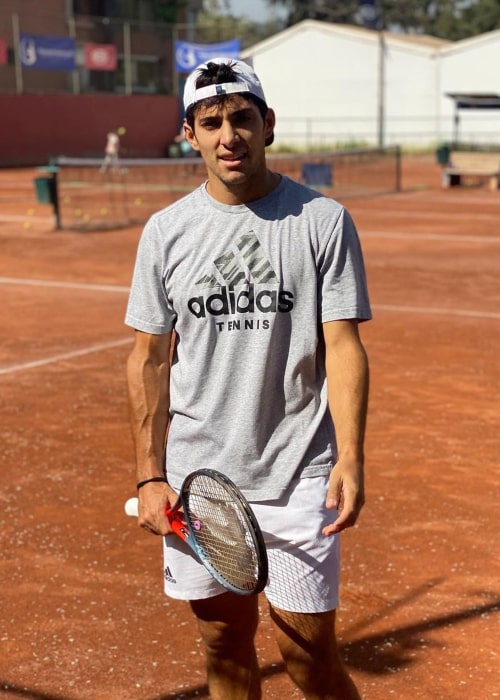 Cristian Garín as seen in an Instagram Post in October 2020