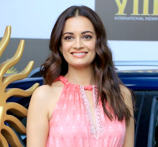 Dia Mirza as seen at the IIFA 2020 press conference in Mumbai, Maharashtra in March 2020