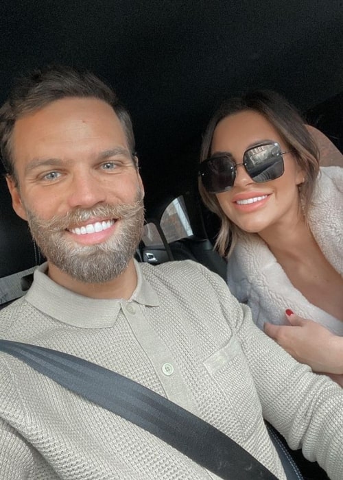 Dominic Lever as seen in a selfie that was taken with his wife Jessica Rose Shears in December 2020