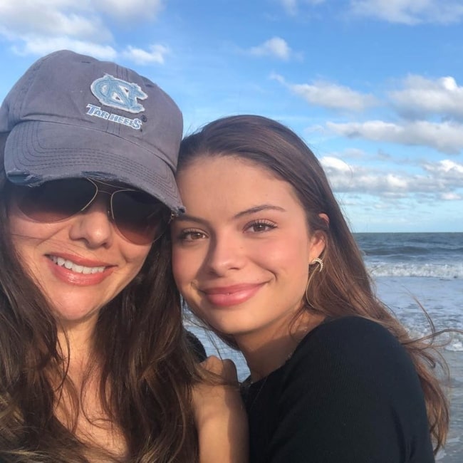 Hannah Kepple and her mother Julie Kepple in a selfie that was taken at Tybee Island Beaches in October 2018