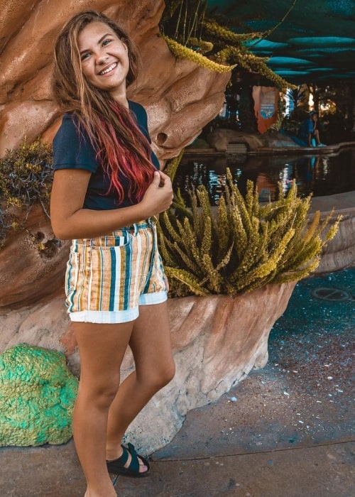 Jaedyn Slyfox as seen in a picture that was taken at SeaWorld San Diego in August 2019
