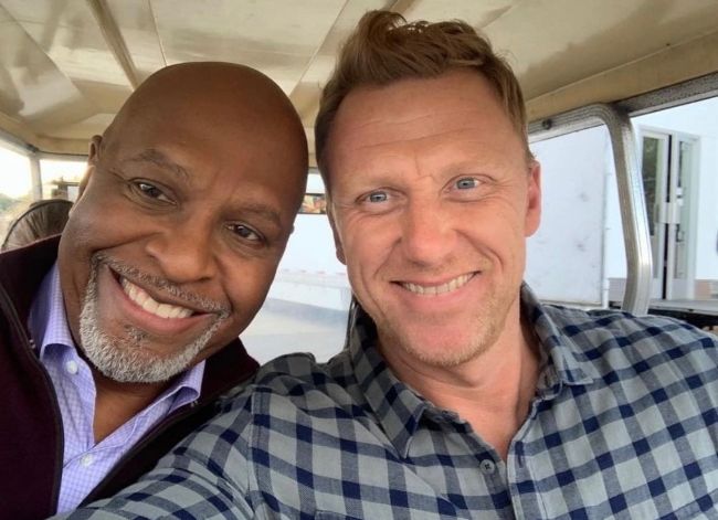 James Pickens Jr. as seen in a selfie with Kevin McKidd