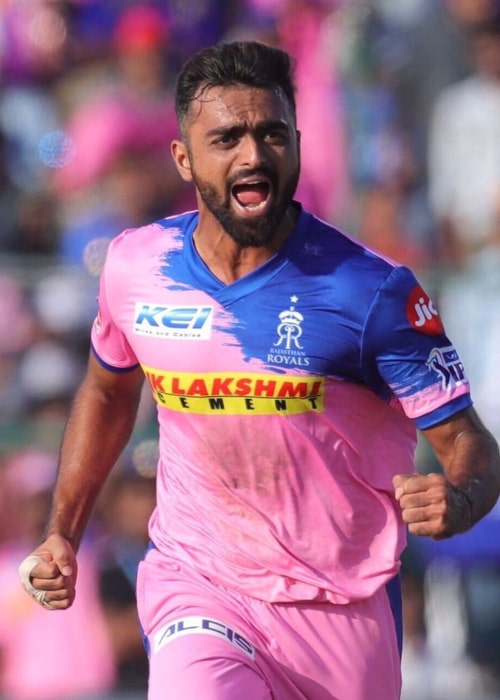 Jaydev Unadkat as seen in an Instagram Post in August 2020