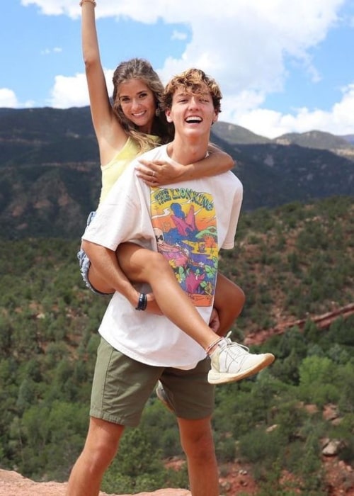 Kate Cadogan as seen in a picture with Judah Keyes that was taken at the Garden of the Gods in July 2020