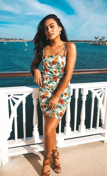 Lindsay Watson as seen while posing for a picture in San Diego, California in August 2019