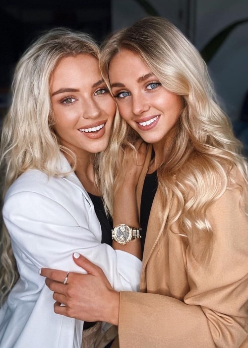 Lucie Donlan as seen in a picture that was taken with model and influencer Emily Grace Airton in February 2021