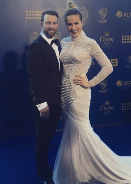 Matthew Wade and Julia Barry, as seen in January 2017