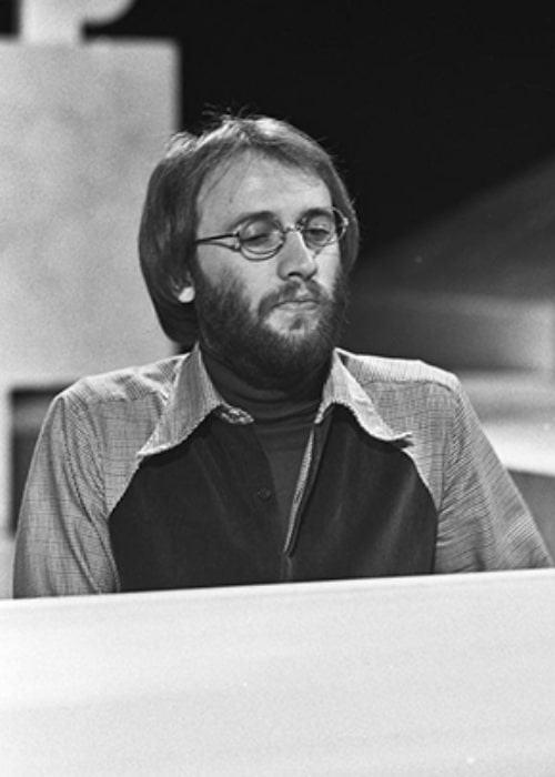 Maurice Gibb pictured while performing in 1973