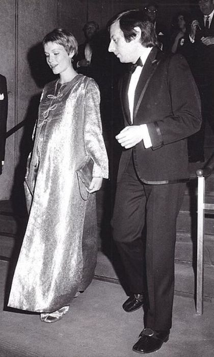 Mia Farrow and André Previn as seen in 1969