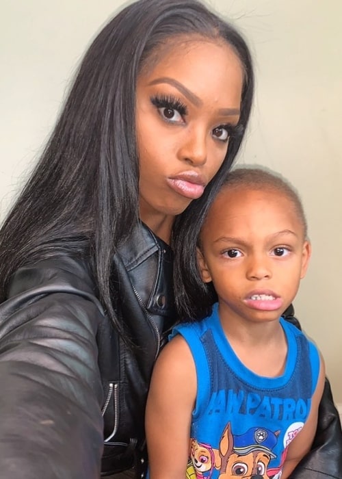 Rhonda Paul as seen in a selfie that was taken with her son Amari DeAndre in February 2021