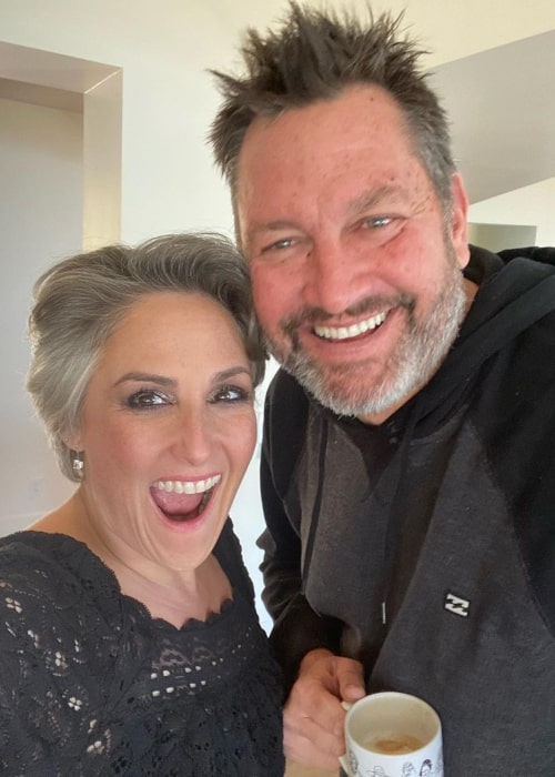 Ricki Lake with friendly, Fiancé Ross Burningham 